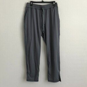 Susan Graver SG Sport Regular Knit Drawstring Ankle Pants - Grey (Sz S) a463150